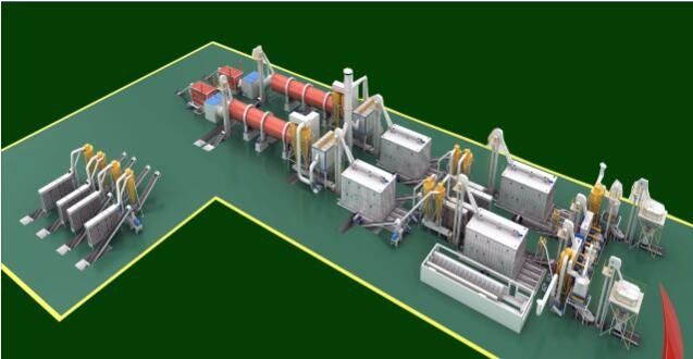 1.1-1.3t/M3 Dichte Biomasse-Pellets Produktionslinie 2-12mm